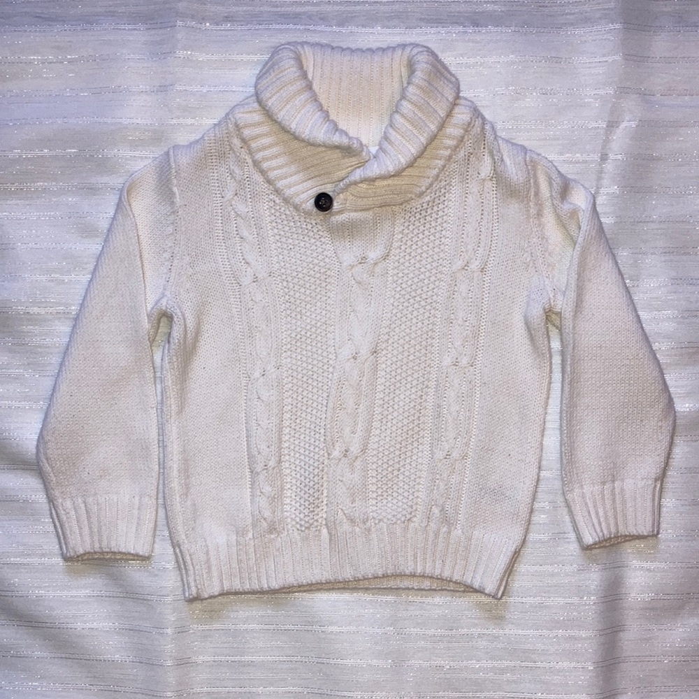 Boy’s cream knit sweater